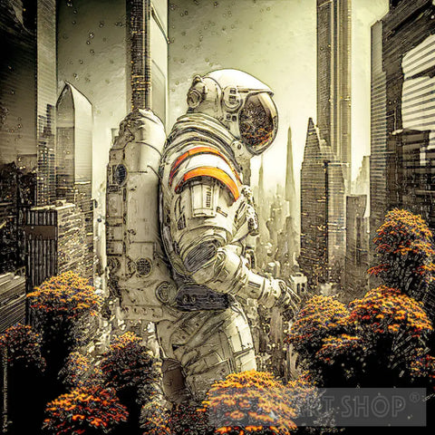 Astronaut Lost In New York 5 Ai Artwork