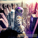 Astronaut Lost In New York 7 Ai Artwork