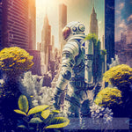 Astronaut Lost In New York 8 Ai Artwork