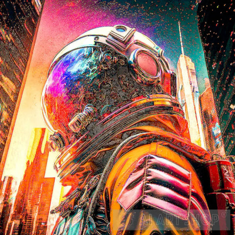 Astronaut Lost In New York City 2 Ai Artwork