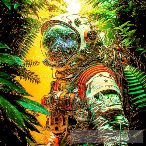 Astronaut Lost In The Forest 11 Ai Artwork