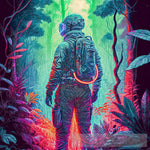 Astronaut Lost In The Forest 18 Ai Artwork