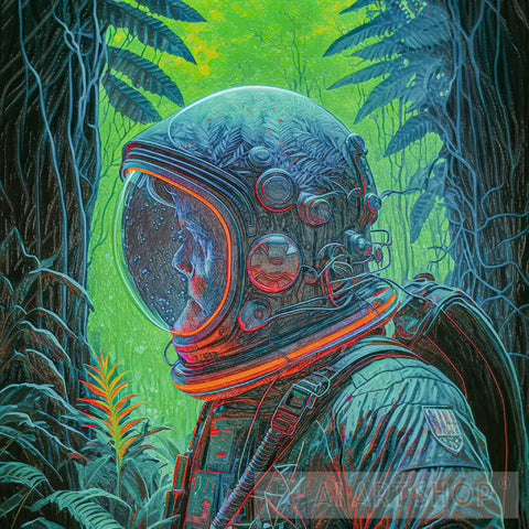 Astronaut Lost In The Forest 21 Ai Artwork