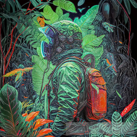 Astronaut Lost In The Forest 23 Ai Artwork