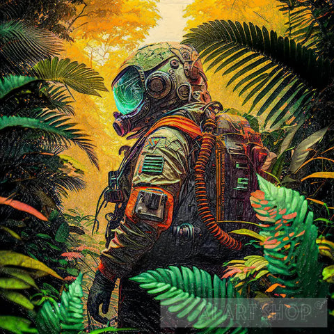 Astronaut Lost In The Wilderness Ai Artwork