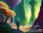 Astronaut On Alien Planet Ai Artwork