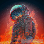 Astronaut On Fire 2 Ai Artwork