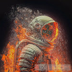 Astronaut On Fire 3 Ai Artwork