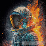 Astronaut On Fire 6 Ai Artwork