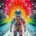 Astronaut Psychedelic Explosion Ai Artwork