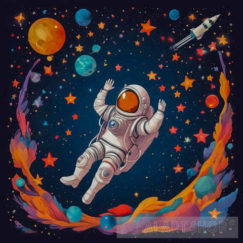 Astronauts Day Out Ai Painting