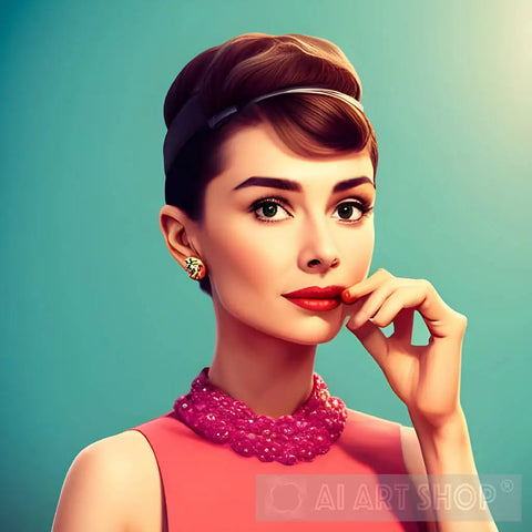 Audrey Hepburn Ai Artwork