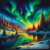 Aurora Painting Abstract Ai Art