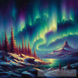Aurora Painting Abstract Ai Art