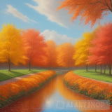 ’Autumn Aura’ Landscape Ai Art