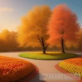 ’Autumn Aura’ Landscape Ai Art