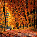 Autumn Leaves Landscape Ai Art