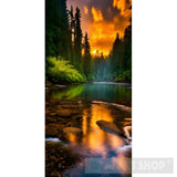 Autumn River Ai Artwork