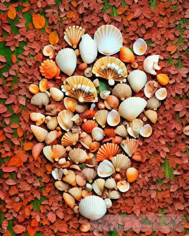 Autumn Shells Nature Ai Art