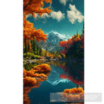 Autumn Trees In The Mountains Ai Artwork