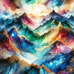 Abstract Mountain Range