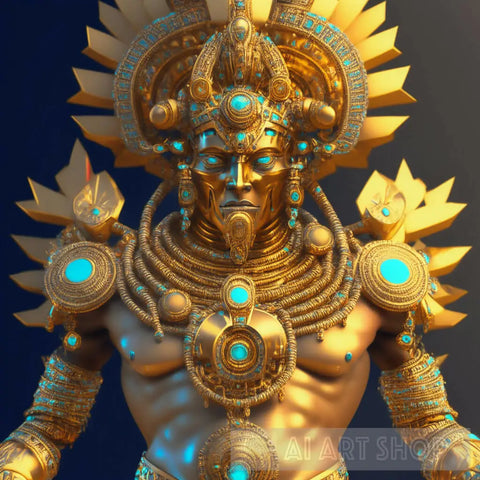 Aztec Gold Ai Artwork