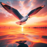 AI gull sunrise