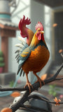 Stylized Rooster King