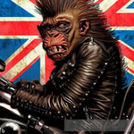 Baboon Punk Rock 2 Animal Ai Art