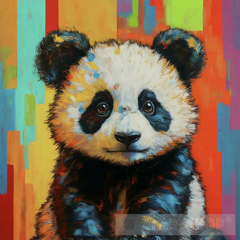 Baby Panda Pop Art Architecture Ai