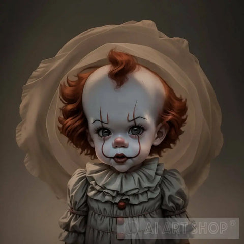 Baby Pennywise Portrait Ai Art