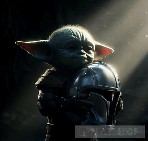 Baby Yoda All Grown Up (700 Years Old) Mandalorian Ai Artwork