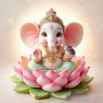 Bala Ganesh Pink Theme Ai Artwork