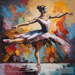 Ballerina Arabesque Expressionism Ai Art