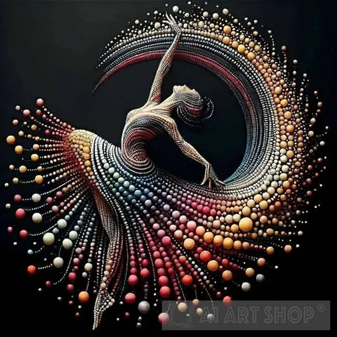 Ballerina Colors Dance Ai Painting