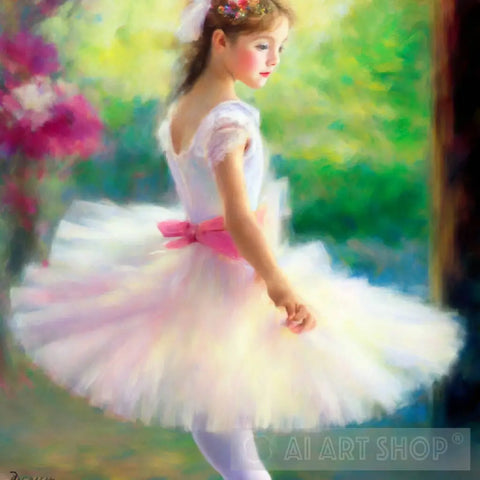 Ballet Dancer Young Girl Ai Painting