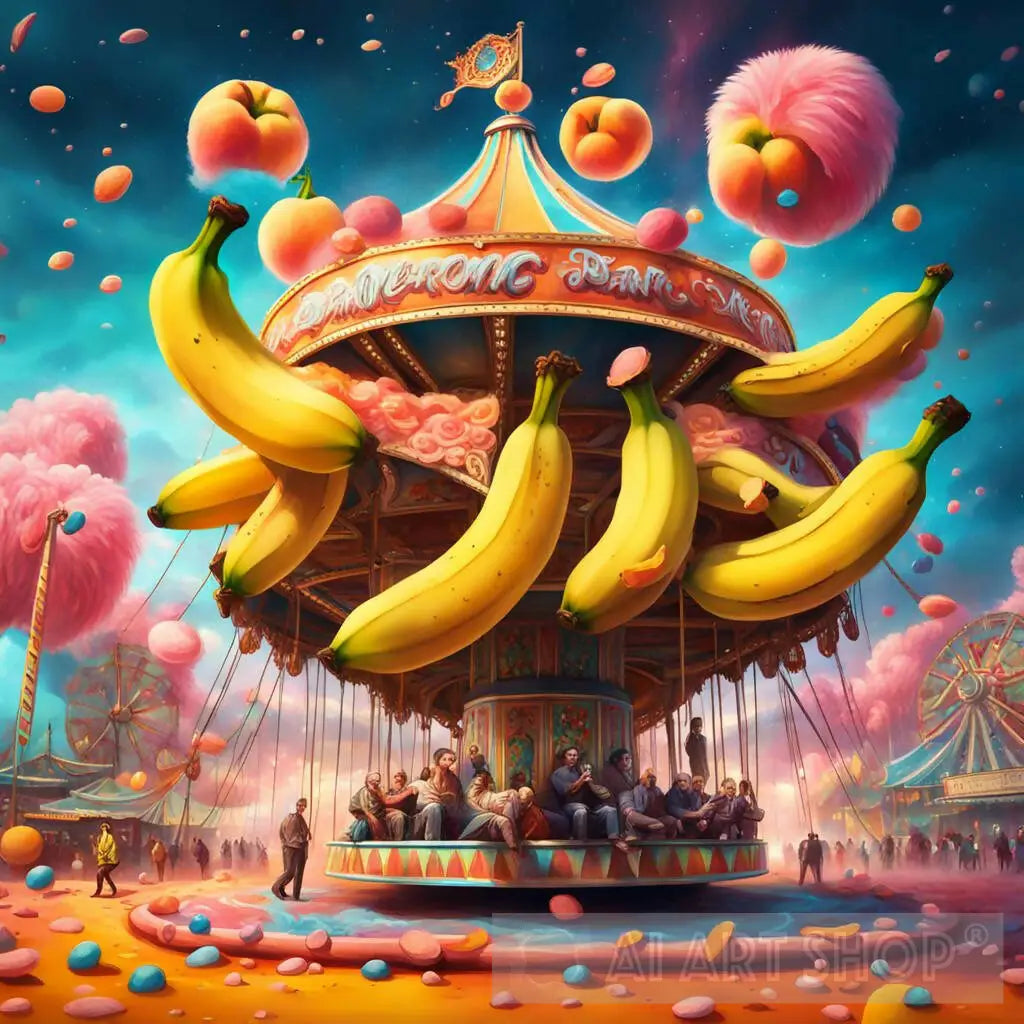 banana,s at the fair ground really fun