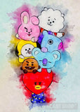 Bangtan Sonyeondan-Bts Portrait Ai Art