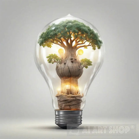 Baobab Tree Inside Animal Ai Art