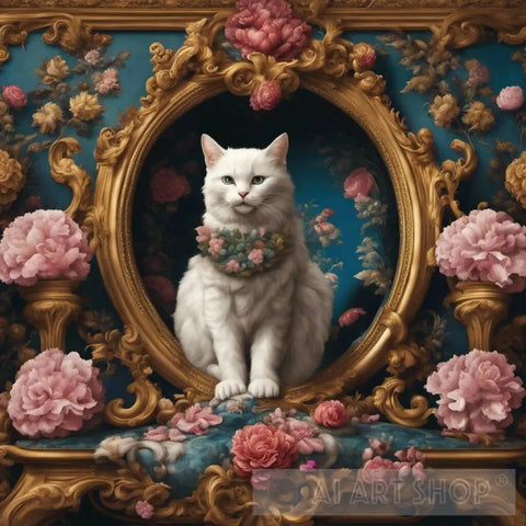 Baroque Cat #1 Animal Ai Art