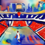 Basketball City Modern Ai Art