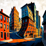 Urban Dreams #2: twisted streets in optical illusions