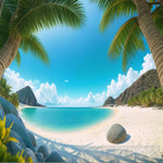 Beach Nature Landscape Sea Mountain Beauty Sky Paradise Nature Ai Art