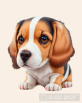 Beagle Puppy Dog Ai Artwork