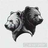 Bear Head Ai Artwork