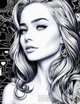 Beautiful And Stunning E-Girl Face #1 Portrait Ai Art