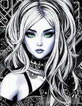 Beautiful And Stunning E-Girl Face #2 Portrait Ai Art