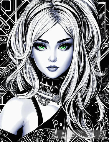 Beautiful And Stunning E-Girl Face #2 Portrait Ai Art