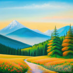 Beautiful Autumn Landscape Ai Art