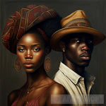 Beautiful Black Couples Ai Artwork